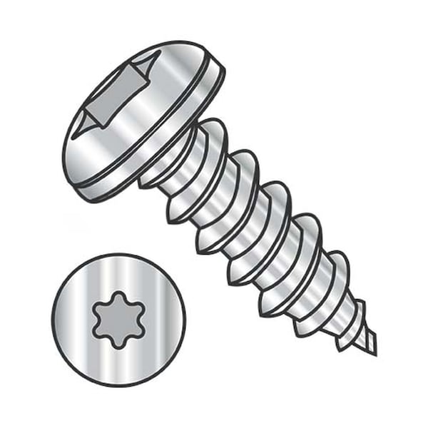 Usa Industrials Self-Drilling Screw, #10-12 x 1/2 in, Plain 18-8 Stainless Steel Pan Head Torx Drive BULK-SCRW-14031 - main